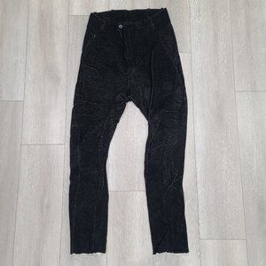 Masnada Iridescent Black High-waist Trousers